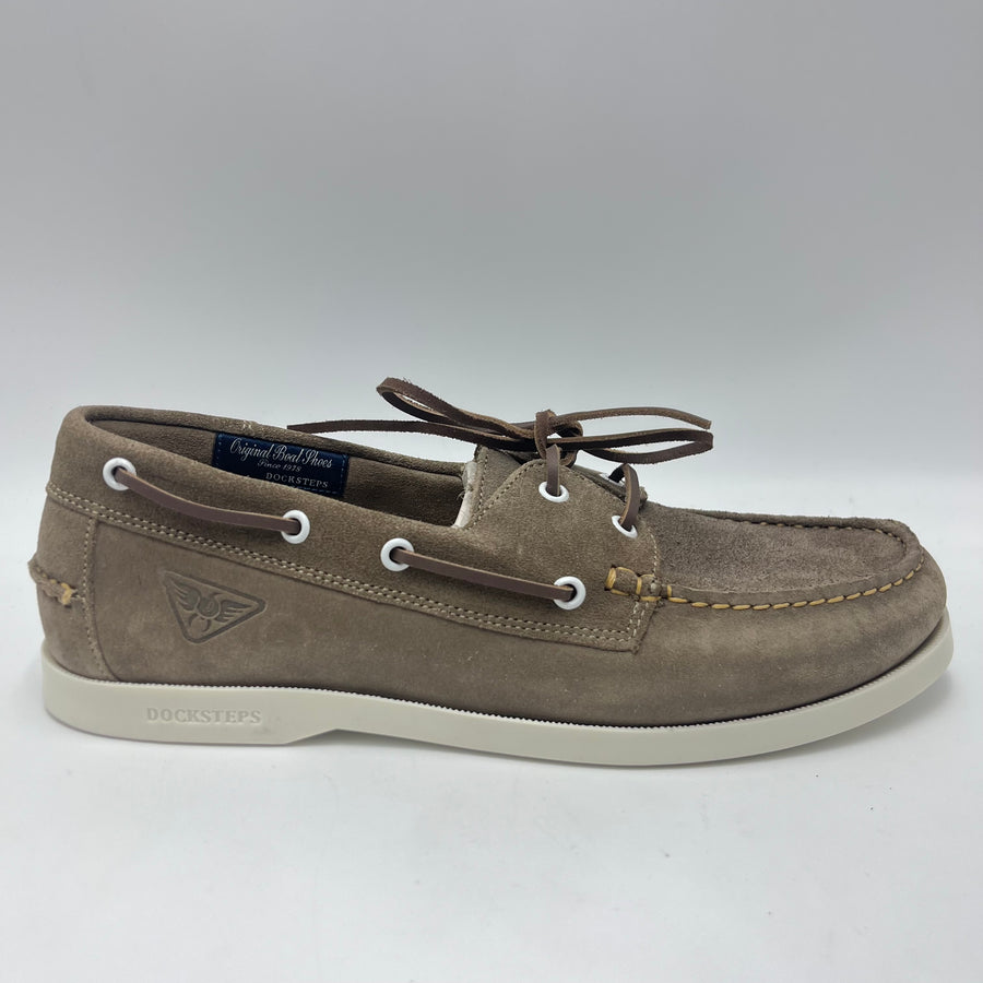 Boat Shoe Docksteps - Scarpa Suede Taupe/Grigio