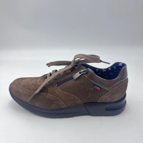 Sneaker Callaghan - Sneaker Comfort in Camoscio Marrone con Zip