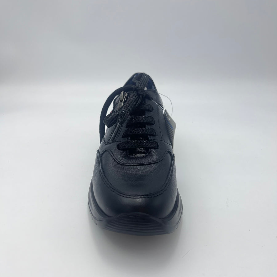 Sneaker Callaghan - Pelle Nera con Zip — vista 2