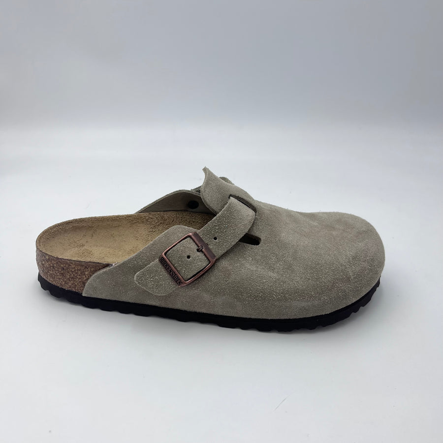 Birkenstock Boston - Sabot in Camoscio Taupe — vista 3
