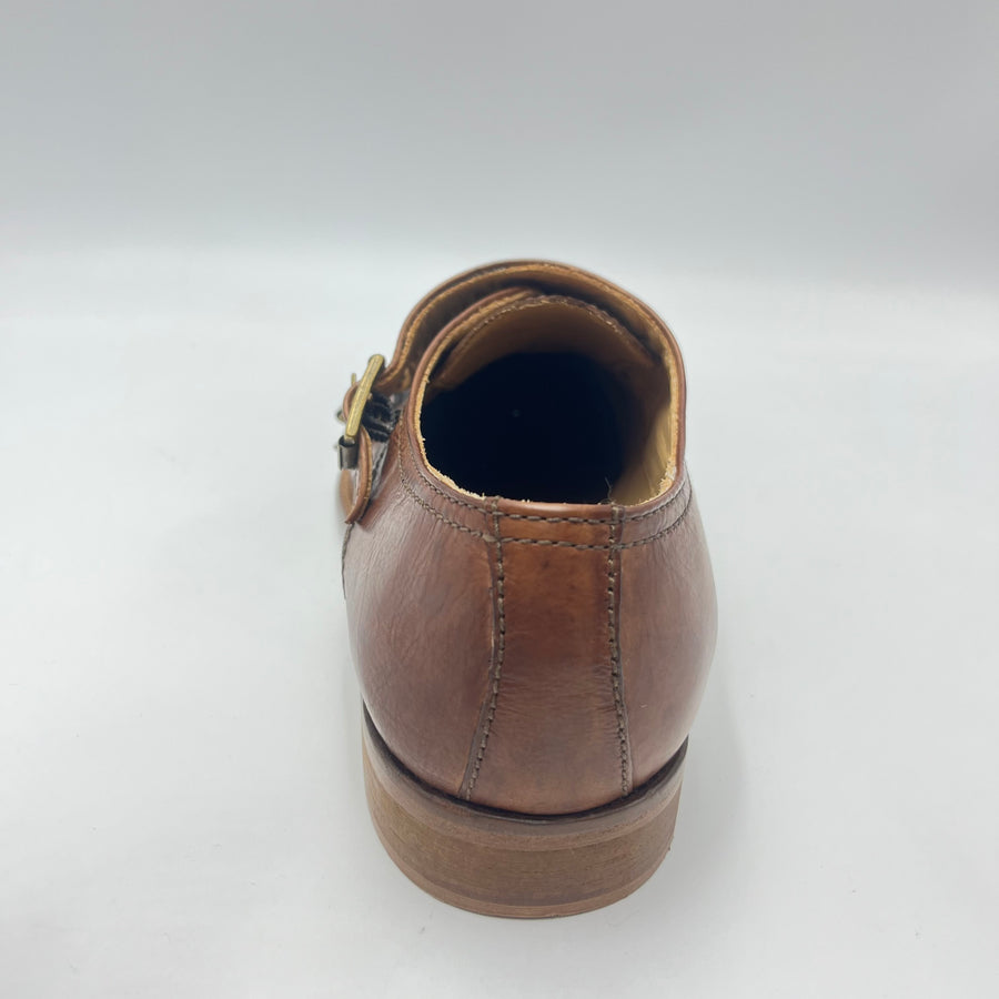 Double Monk Jp David - Scarpa Doppia Fibbia Vera Pelle Marrone
