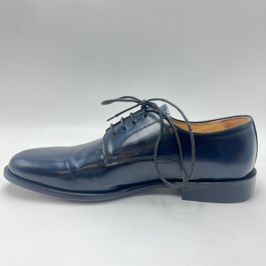 Derby Exton - Scarpa stile Inglese Vera Pelle Blu