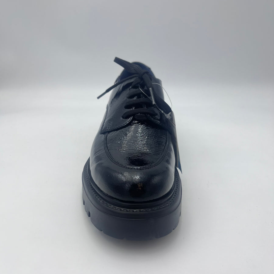 Stringata Callaghan - Derby Carrarmato in Vernice Nera — vista 2