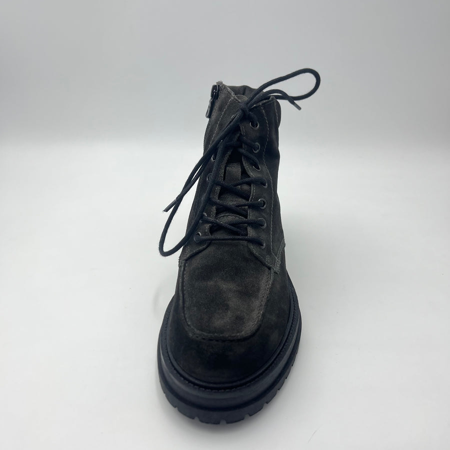 Stivaletto Nero Giardini - Camoscio Grigio Carbone — vista 2