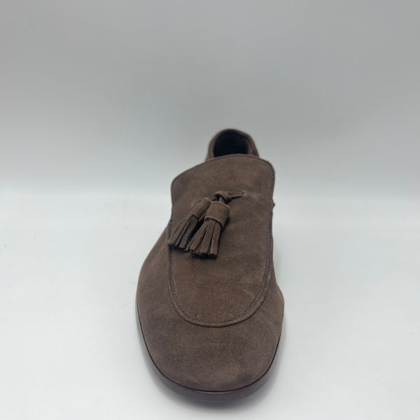 Mocassino Frau - Mocassino in Suede Testa di Moro con Nappa Classica