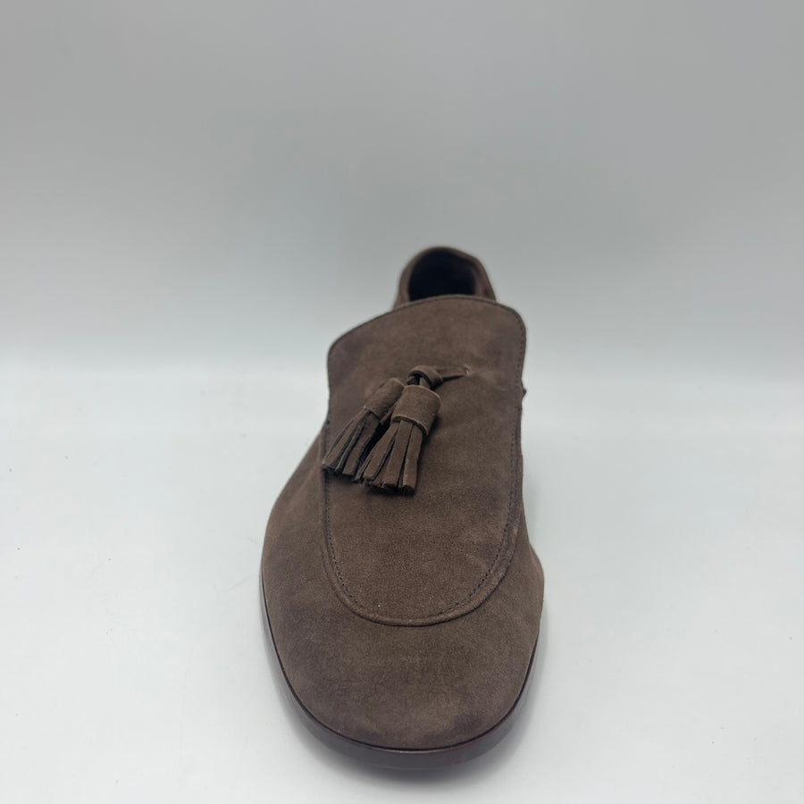 Mocassino Frau - Mocassino in Suede Testa di Moro con Nappa Classica