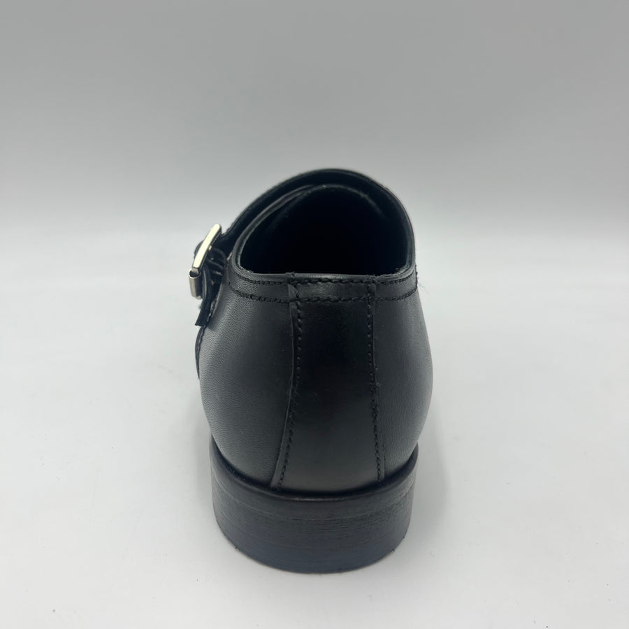 Double Monk Jp. David - Scarpa Doppia Fibbia Vera Pelle nera