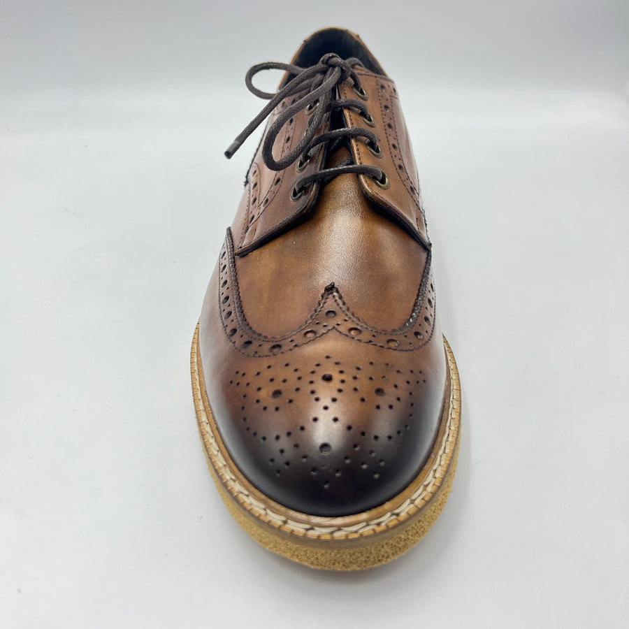 Derby Exton - Scarpa Stile Impero Vera Pelle marrone