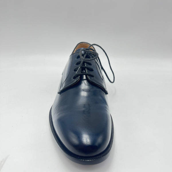Derby Exton - Scarpa stile Inglese Vera Pelle Blu