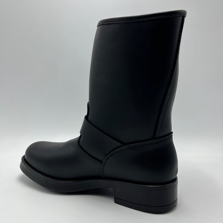 Stivale Noir de Luxe - Biker in Vitello Nero