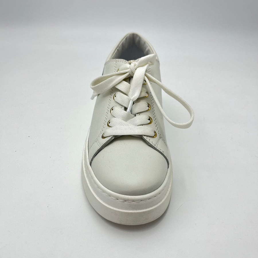 Sneaker Meline - Sneaker Platform in Pelle e Glitter Oro