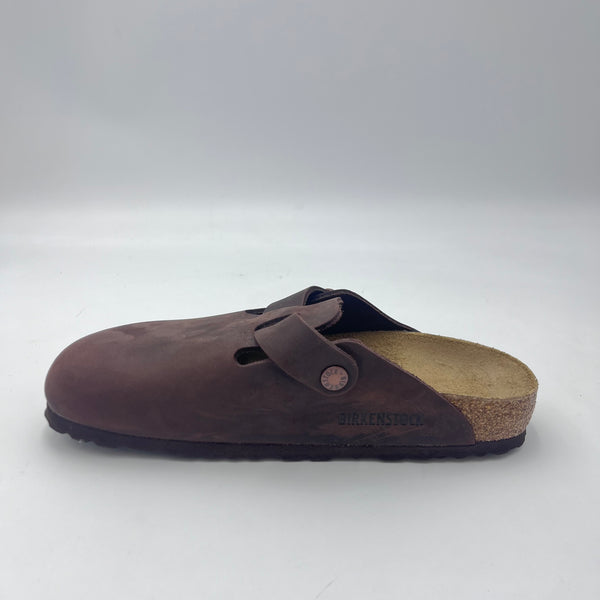 Birkenstock Boston - Sabot in Pelle Oliata Habana