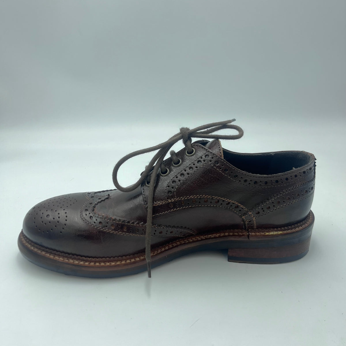 Jp. David Derby - Scarpa Derby Brogue in Pelle Testata di Moro