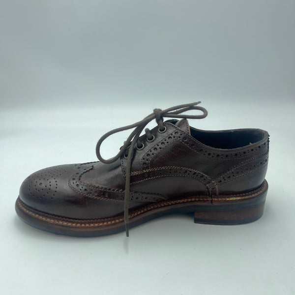 Jp. David Derby - Scarpa Derby Brogue in Pelle Testata di Moro