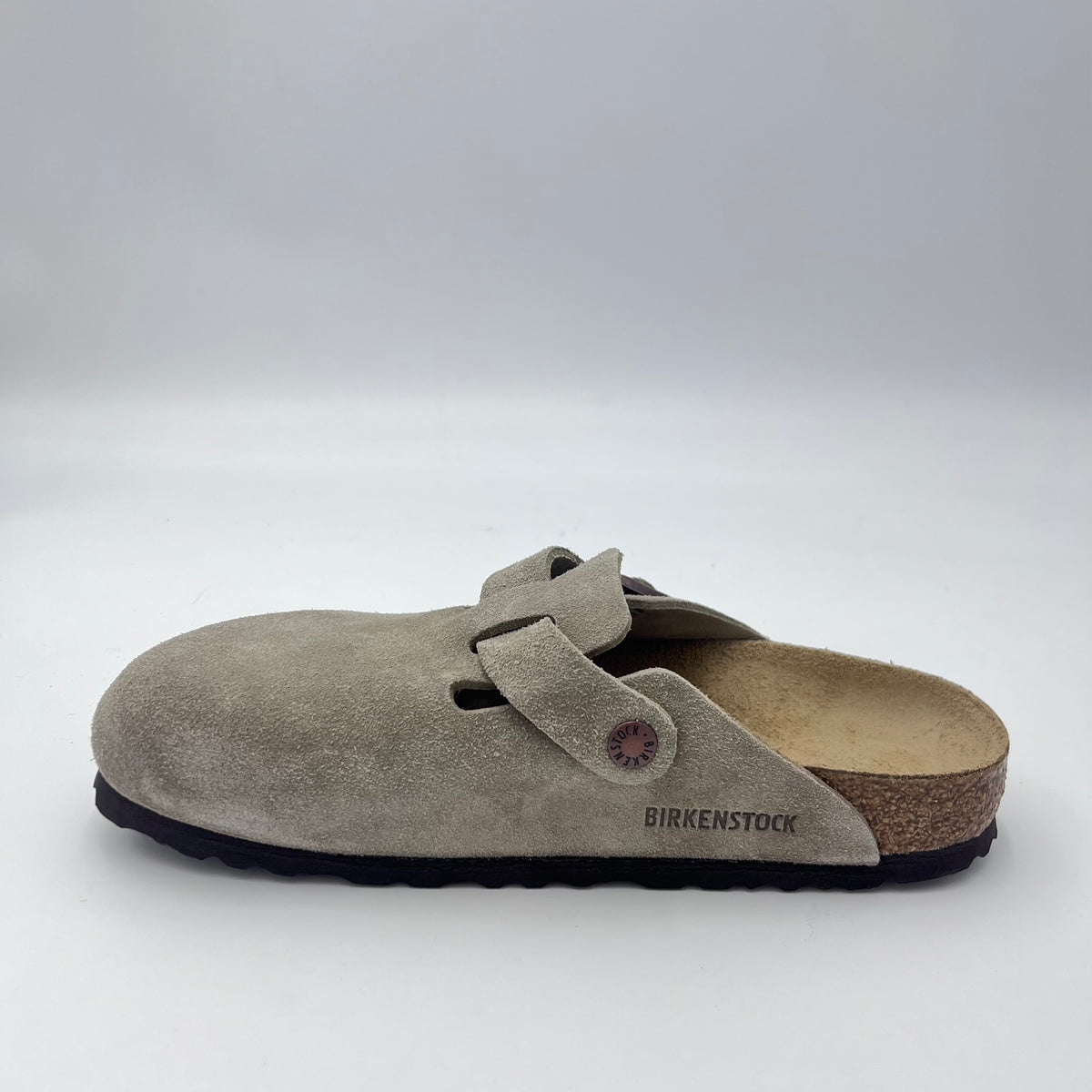 Birkenstock Boston - Sabot in Camoscio Taupe