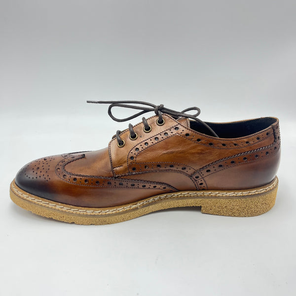 Derby Exton - Scarpa Stile Impero Vera Pelle marrone