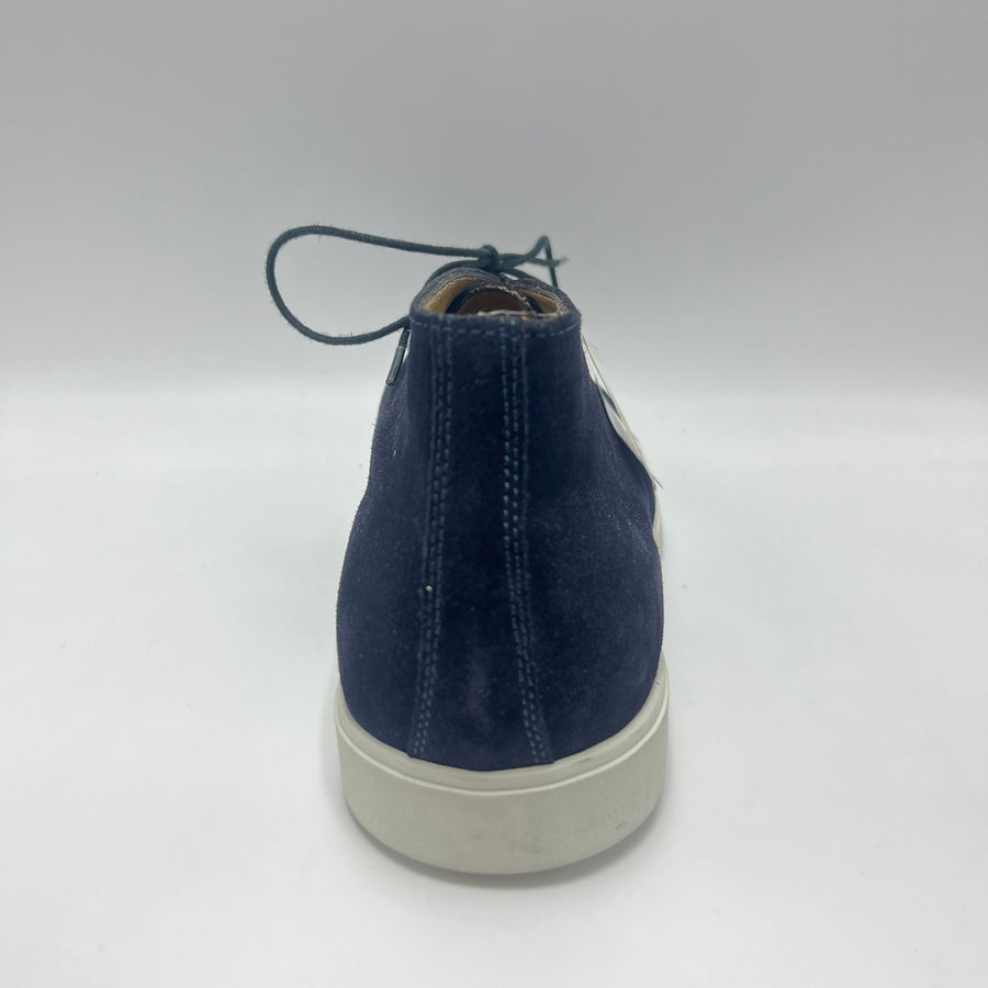 Polacchino Antica Cuoieria - Scarpa Polacchino Vera Pelle Blu