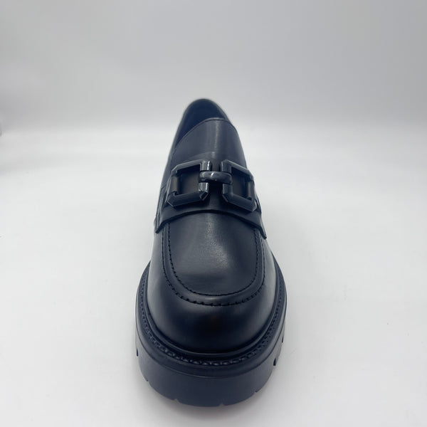 Callaghan Mocassino - Mocassino Chunky con Fibbia in Pelle Nera
