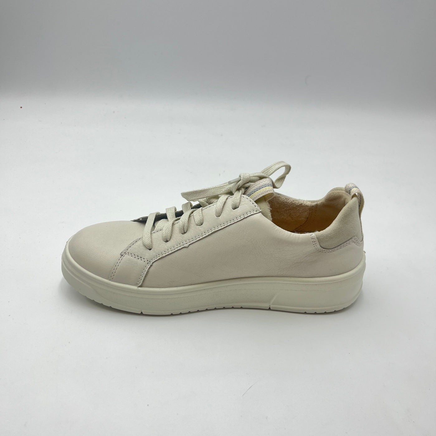 Sneaker Legero - Sneaker Panna con Zip Laterale