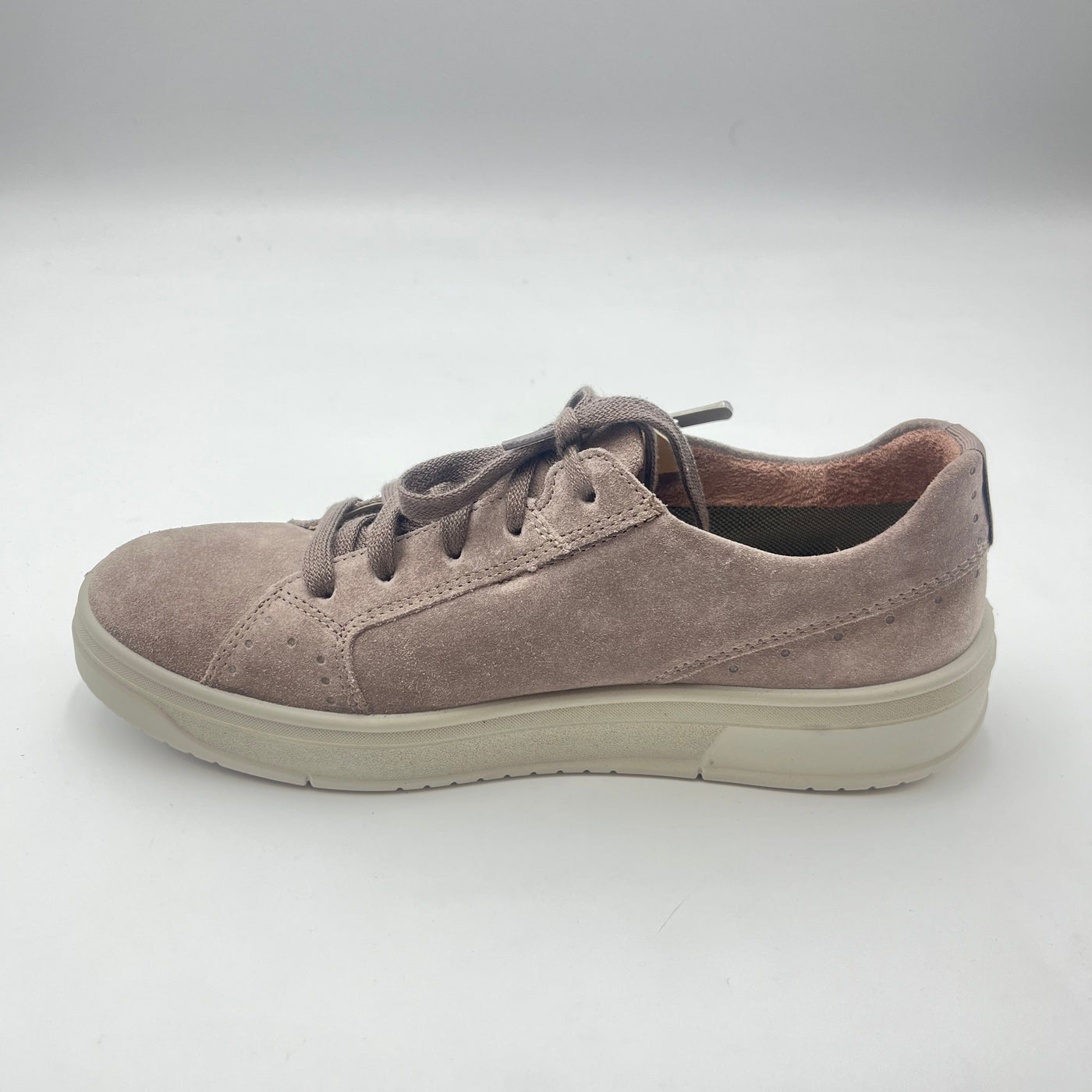 Sneaker Legero - Sneaker in Suede Taupe con Zip