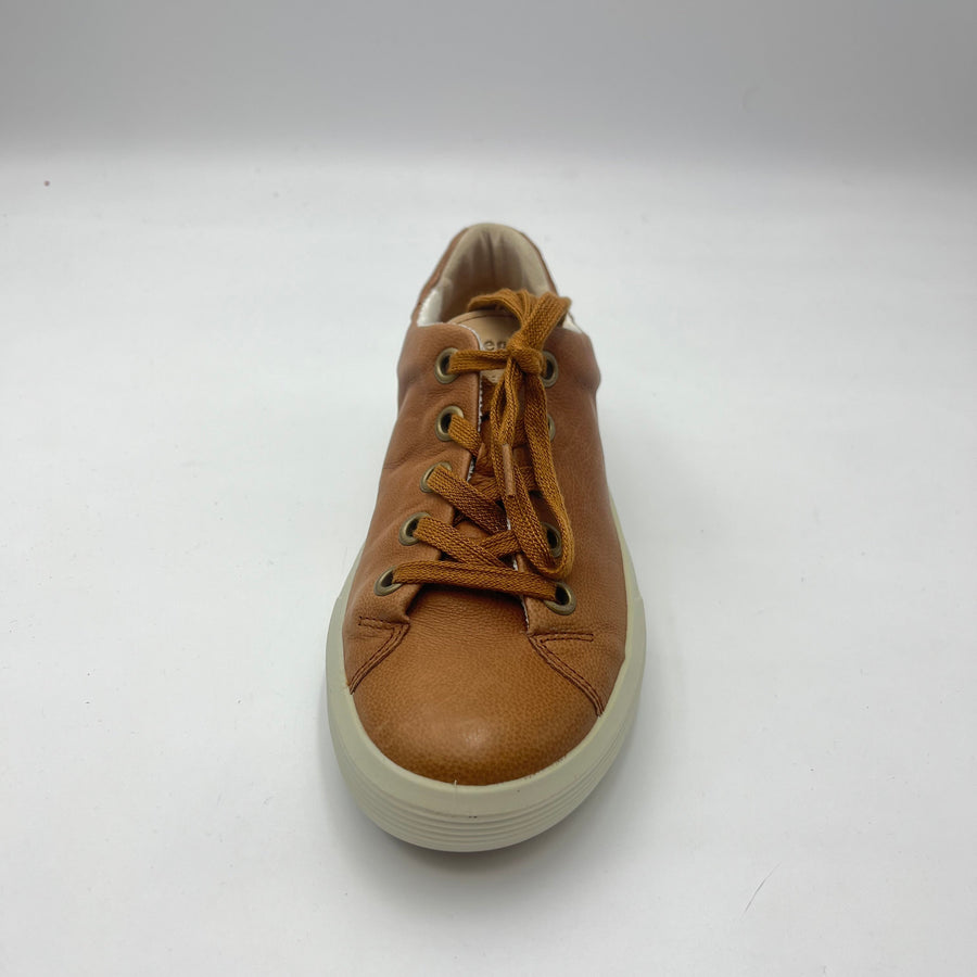 Sneaker Legero - Scarpa Cognac in Pelle Granulata