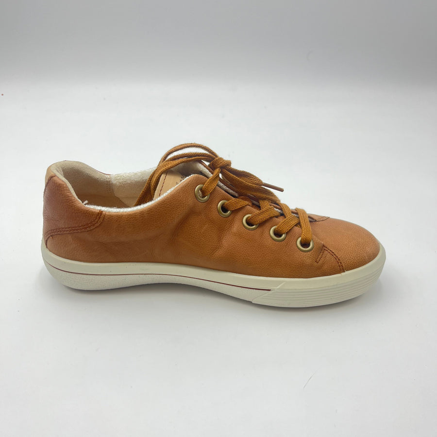 Sneaker Legero - Scarpa Cognac in Pelle Granulata