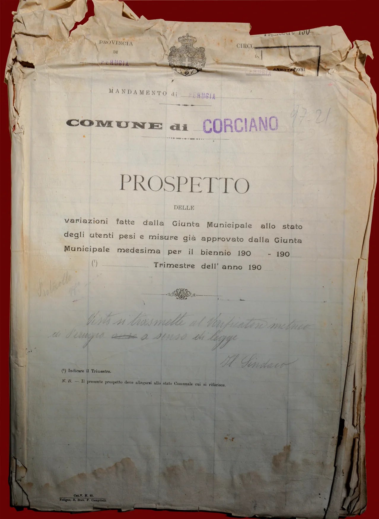 Prospetto Comune di Corciano